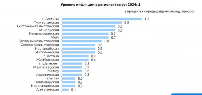 Инфляция снизилась, а товары и услуги подорожали в Казахстане - Нацстат