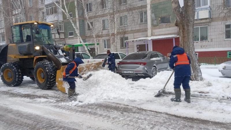 Почти 190 грузовиков снега вывезли за ночь из Астаны  