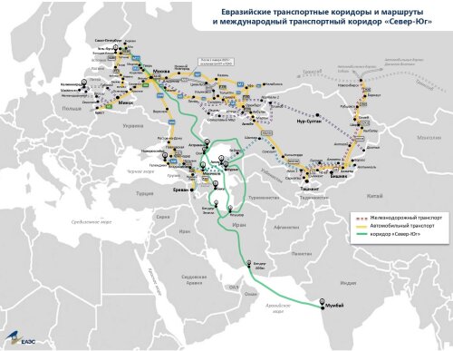 «Север – Юг» - коридор раздора: проблемы кооперации России с Ираном и Китаем » Новости Центральной Азии