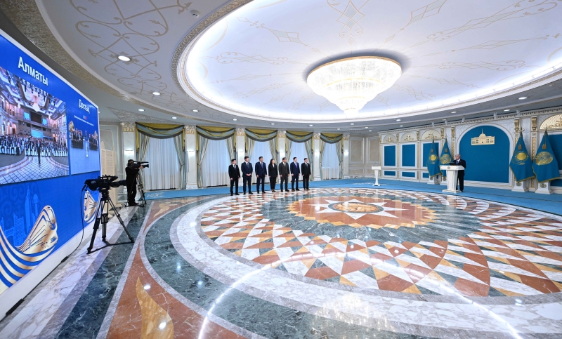 Токаев запустил вторую линию железной дороги Достык – Мойынты