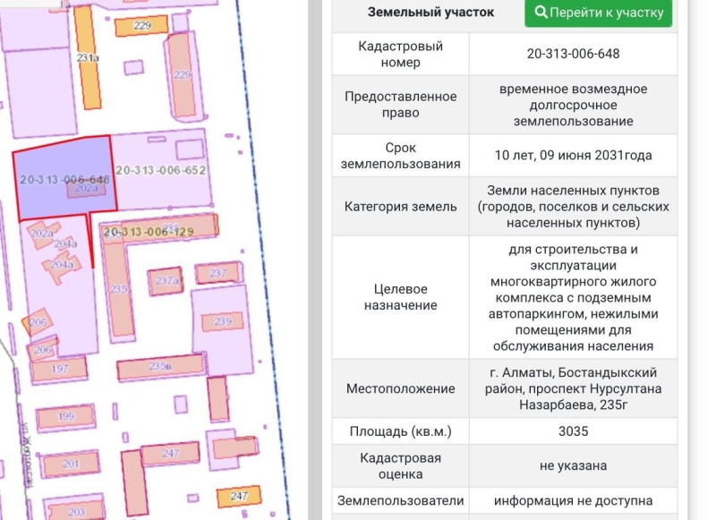 Алматинцы пытаются отстоять сквер от застройки компанией депутата Набиева