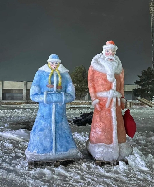 Новогодний скандал в Степногорске: акимату пришлось извиняться перед жителями за снежный городок