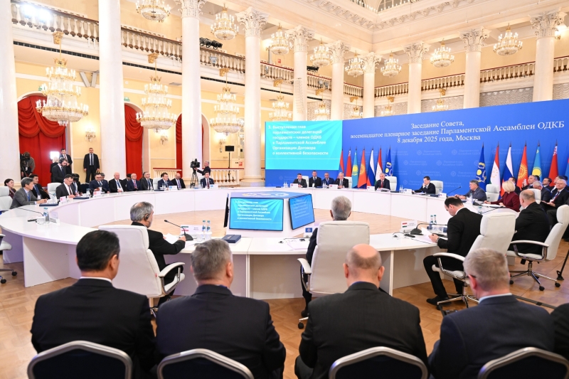 Спикер Мажилиса выступил на заседании Парламентской Ассамблеи ОДКБ