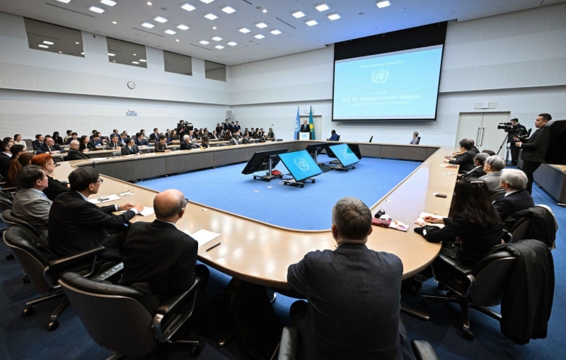 Токаев выступил с лекцией в Университете ООН