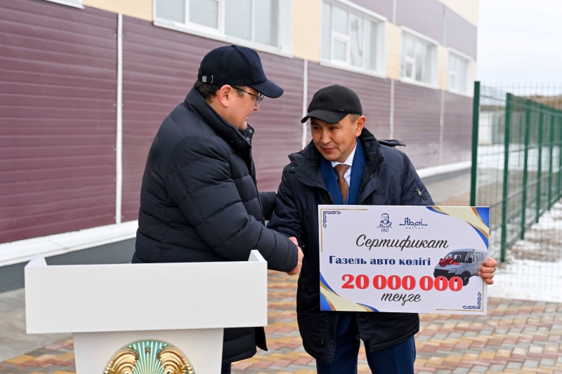 В самом отдаленном селе области Абай открыли современный спорткомплекс